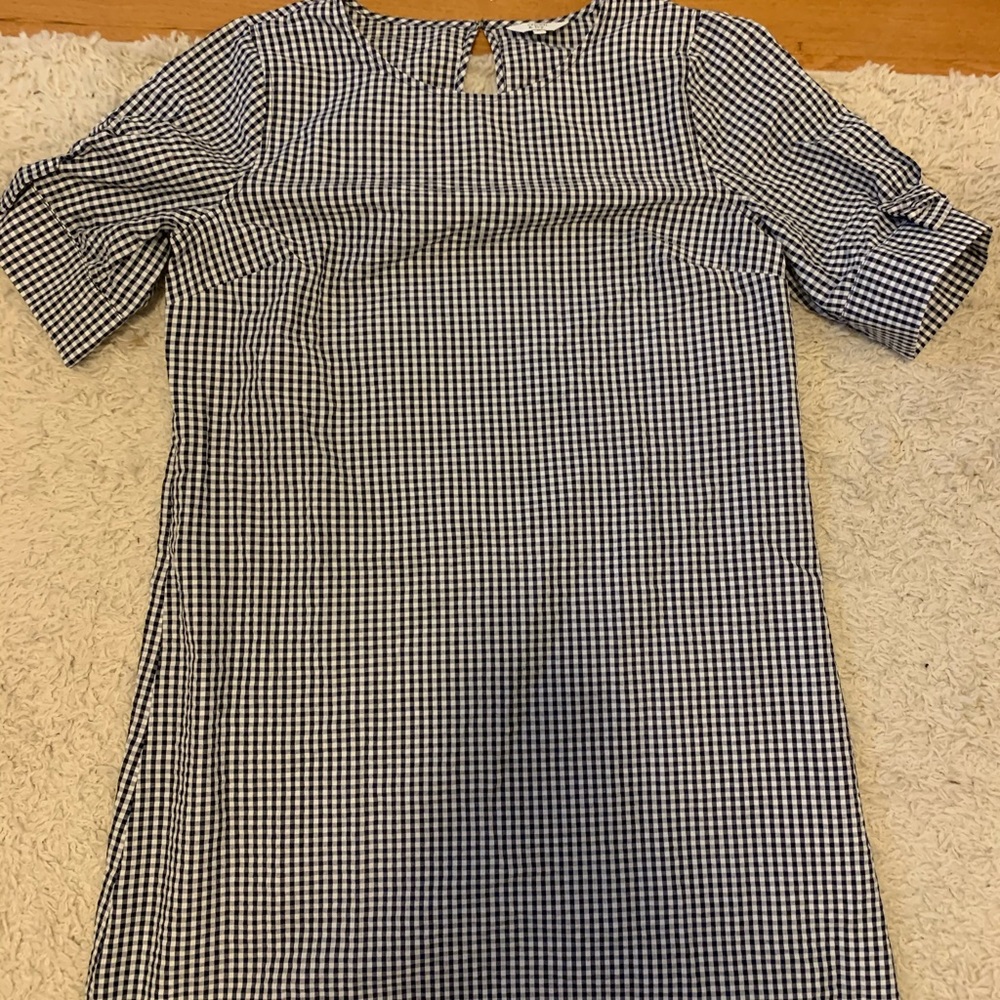 Crown and Ivy black gingham dress